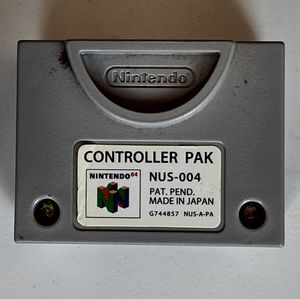 Nintendo 64 N64 Controller Pak NUS-004 OEM Official Memory Card